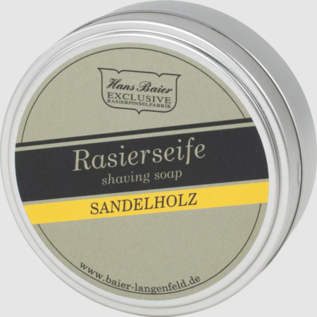 Barbersæbe i dåse - sandeltræ